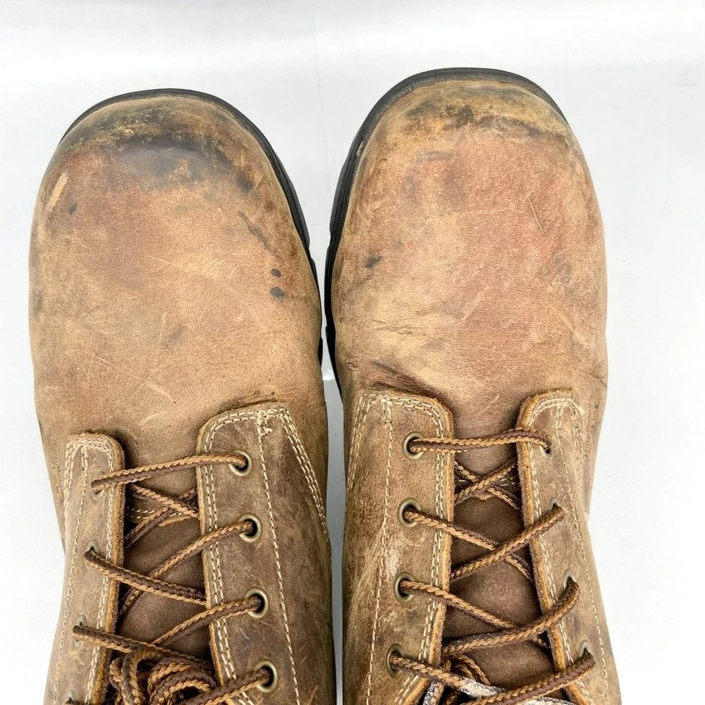 Carolina CA3536 Mens 14 D Brown Leather Waterproof Composite Toe Work Boots Shoe
